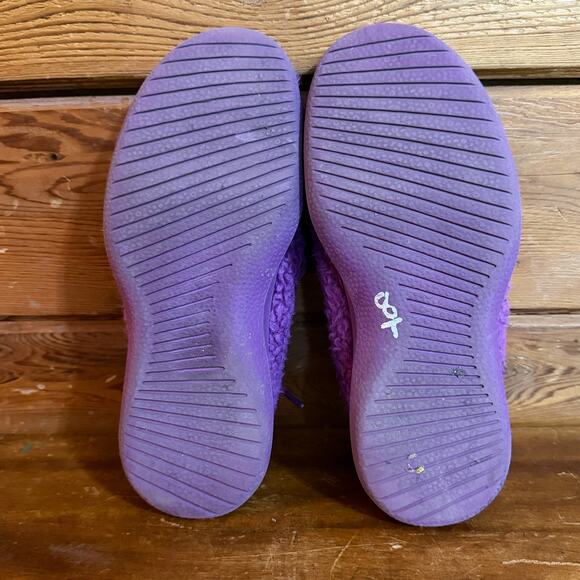 Allbirds Wool Runners Up Faux Sherpa Fuzzy Purple Lace Up Sneakers youth 3 - Picture 5 of 6